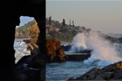 10/15 - Hole in the rock on the Thompson’s Bay beach